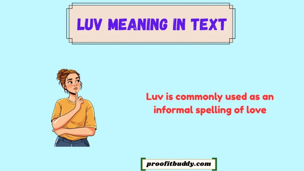 Luv Meaning Love