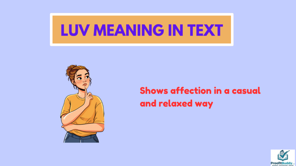 Luv u meaning in text