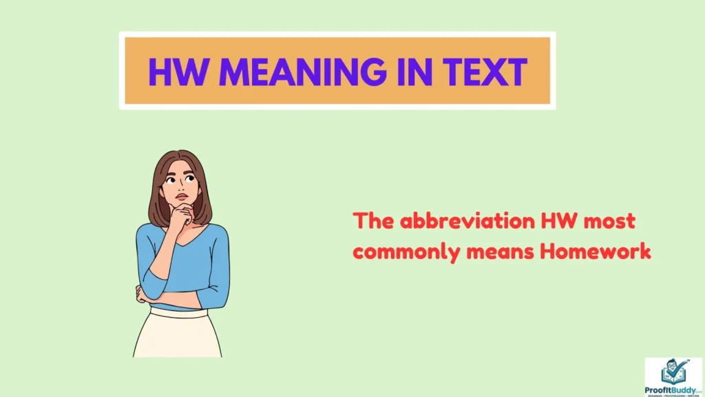 Meaning & Definition of HW