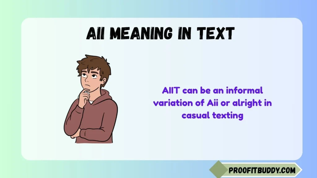 Meaning Of Aiit in Chat