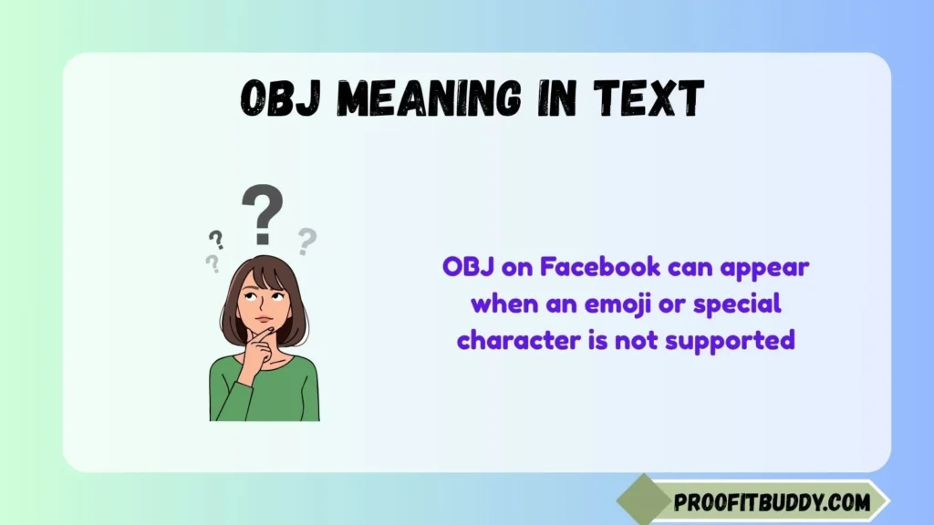 OBJ Meaning in Facebook