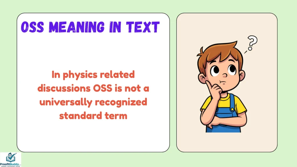 OSS Meaning in Physics, Medical, and Aircraft Terminology