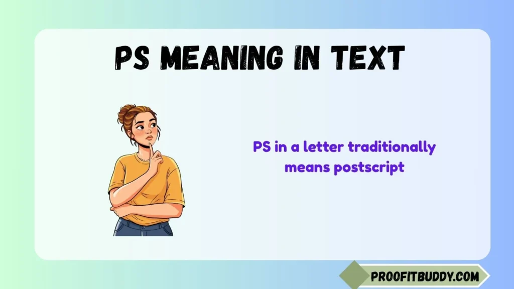 PS Meaning in Letter