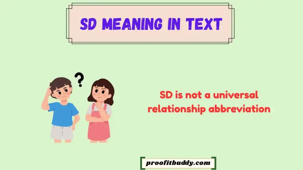 SD Meaning in Relationship