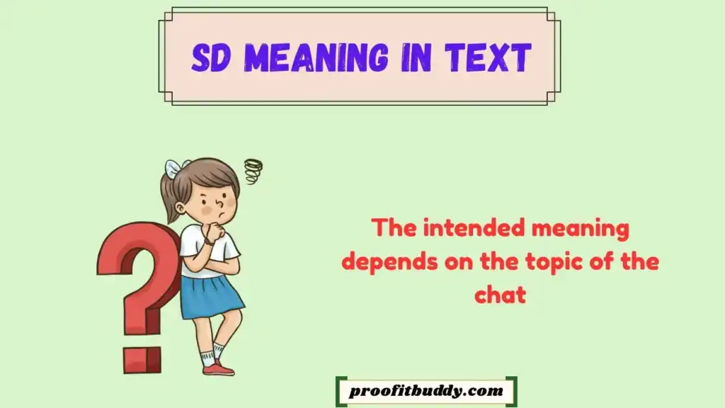 SD Meaning in Text From Girl