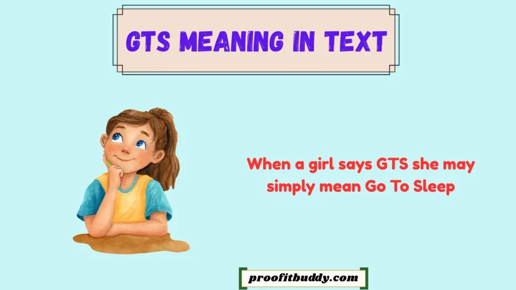 GTS Meaning in Text From Girl