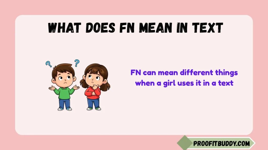 What Does FN Mean in Text From Girl