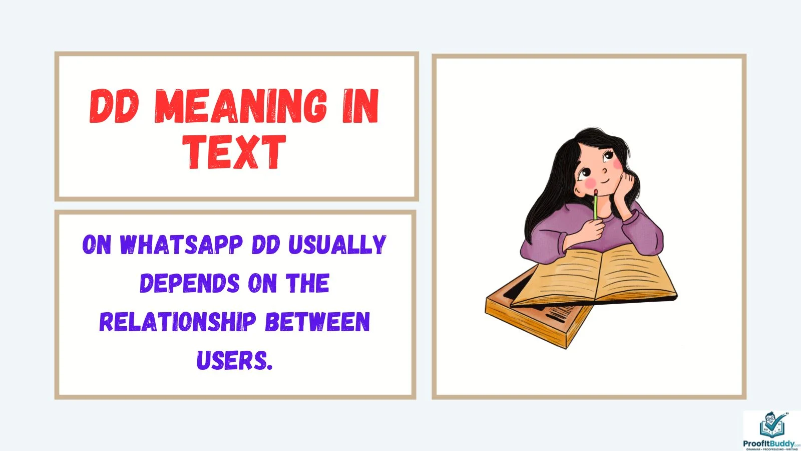 dd meaning in text