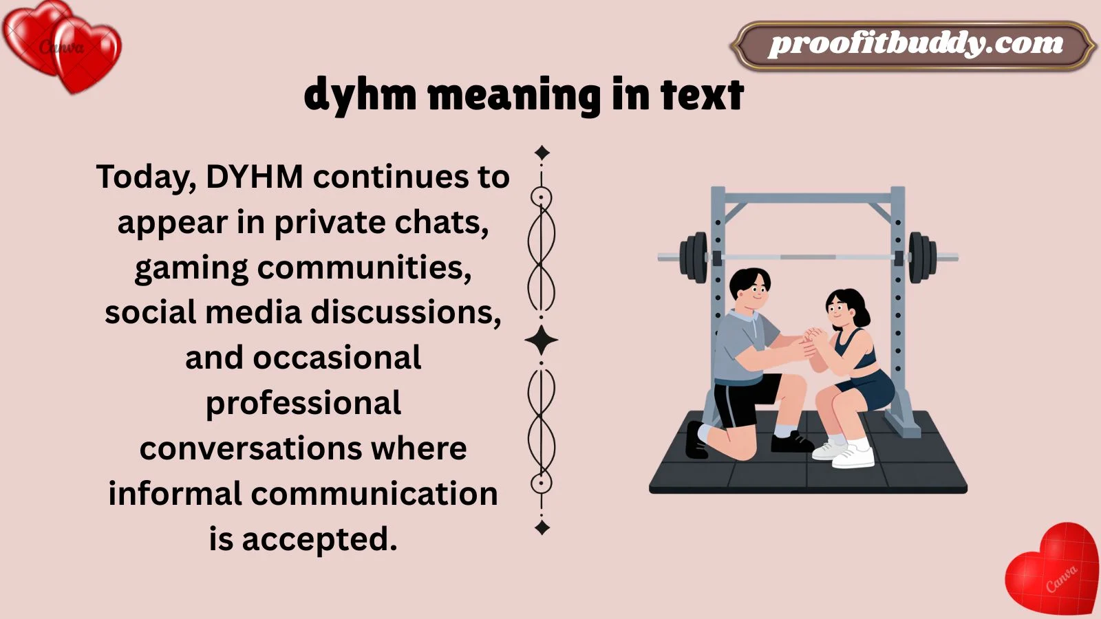 dyhm meaning in text