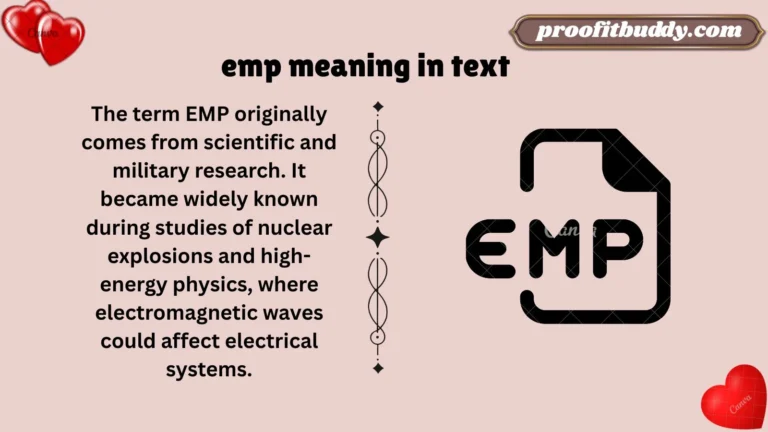 emp meaning in text