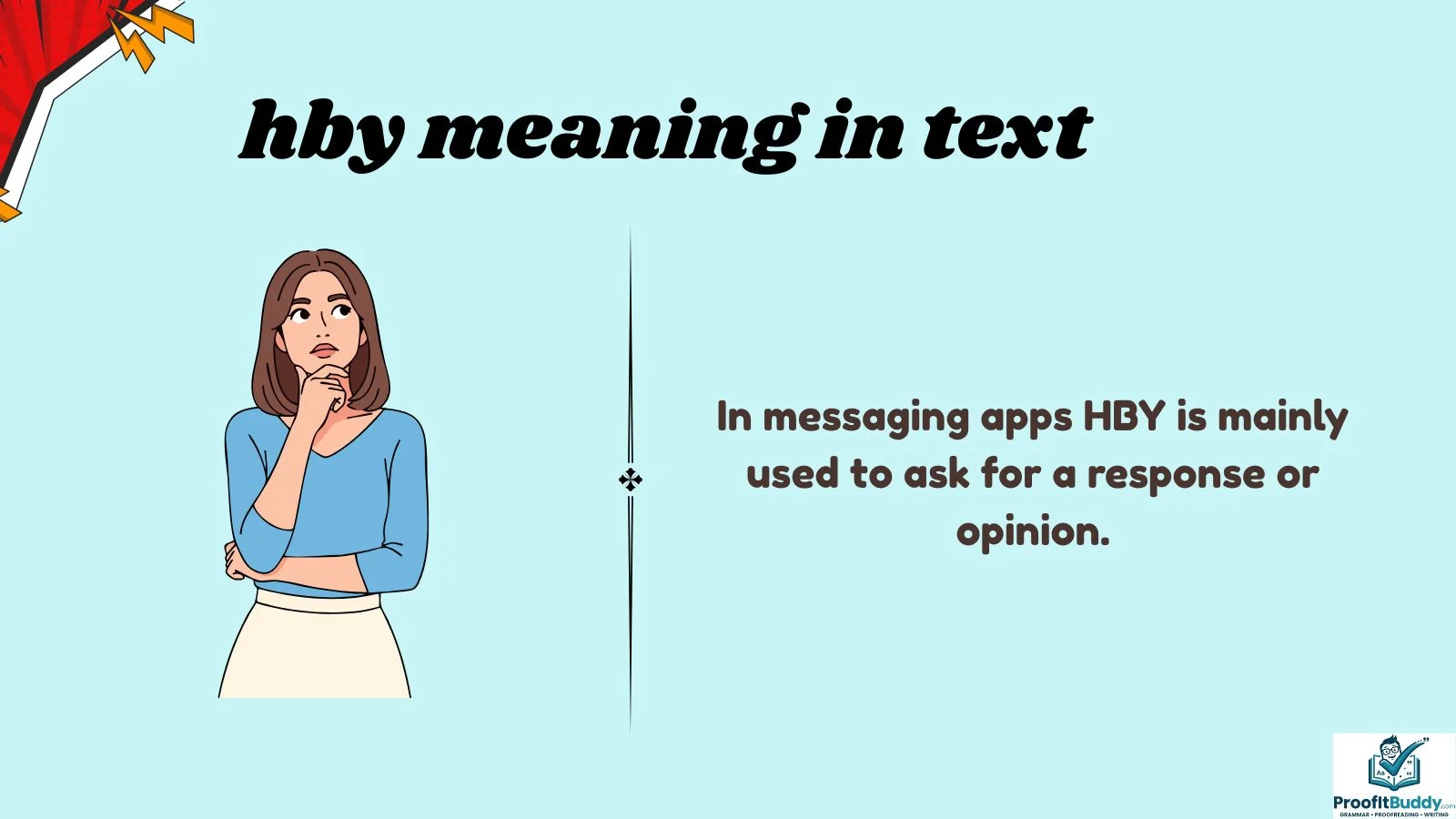 hby meaning in text