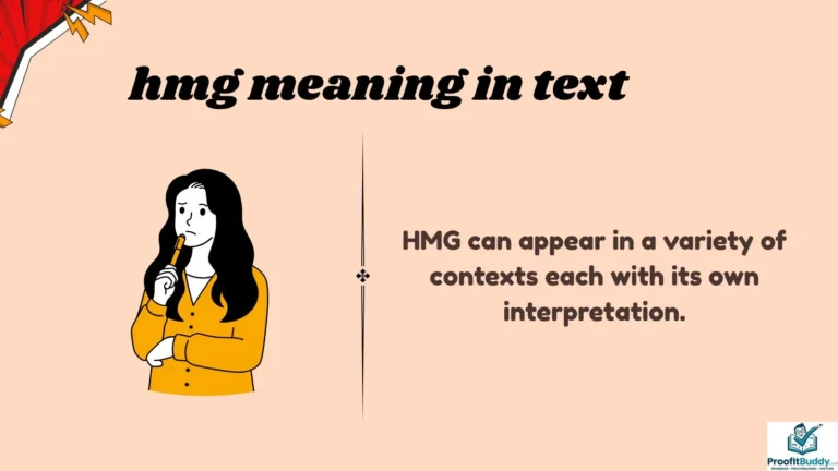 hmg meaning in text