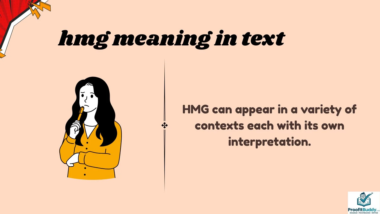 hmg meaning in text