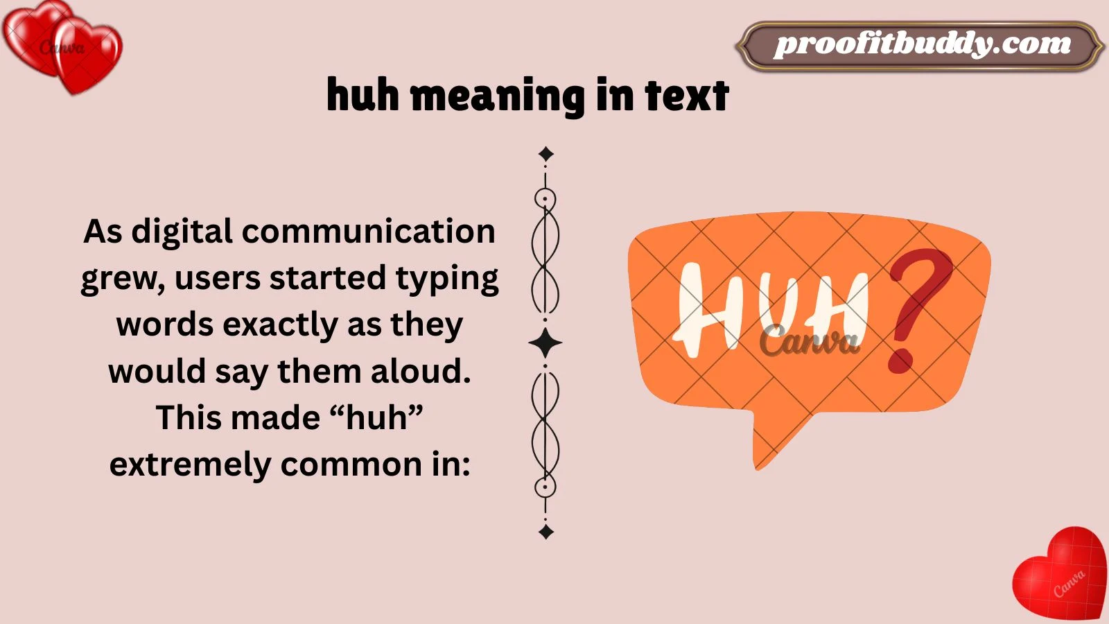 huh meaning in text