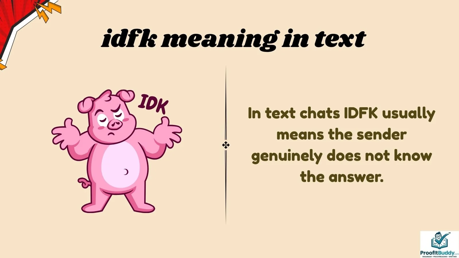 idfk meaning in text