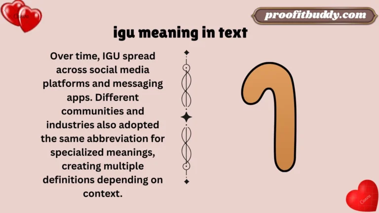 igu meaning in text