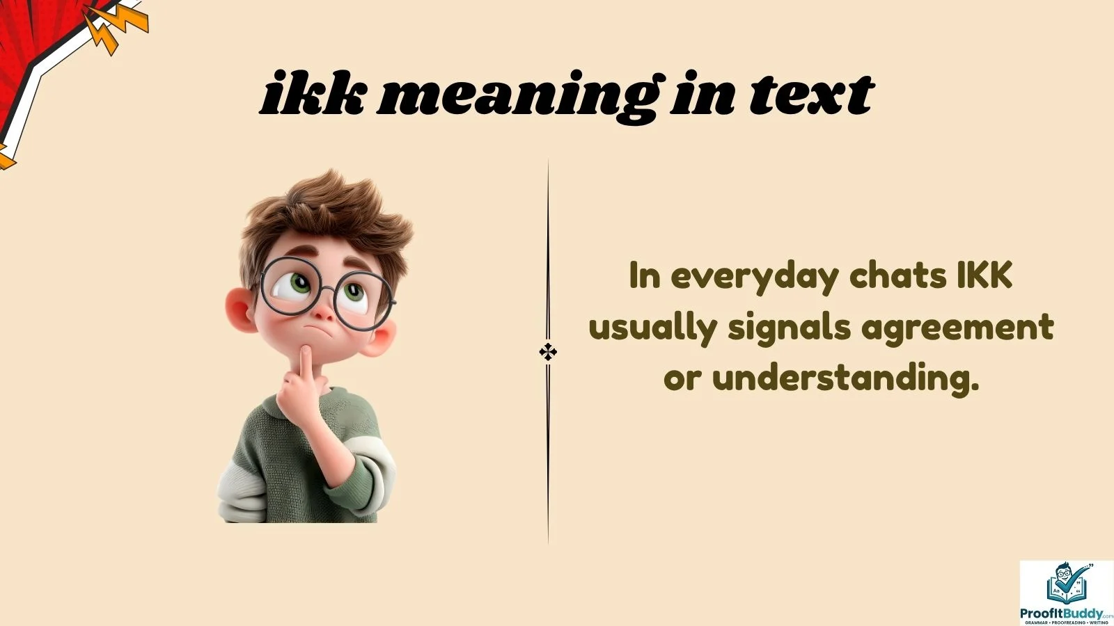 ikk meaning in text