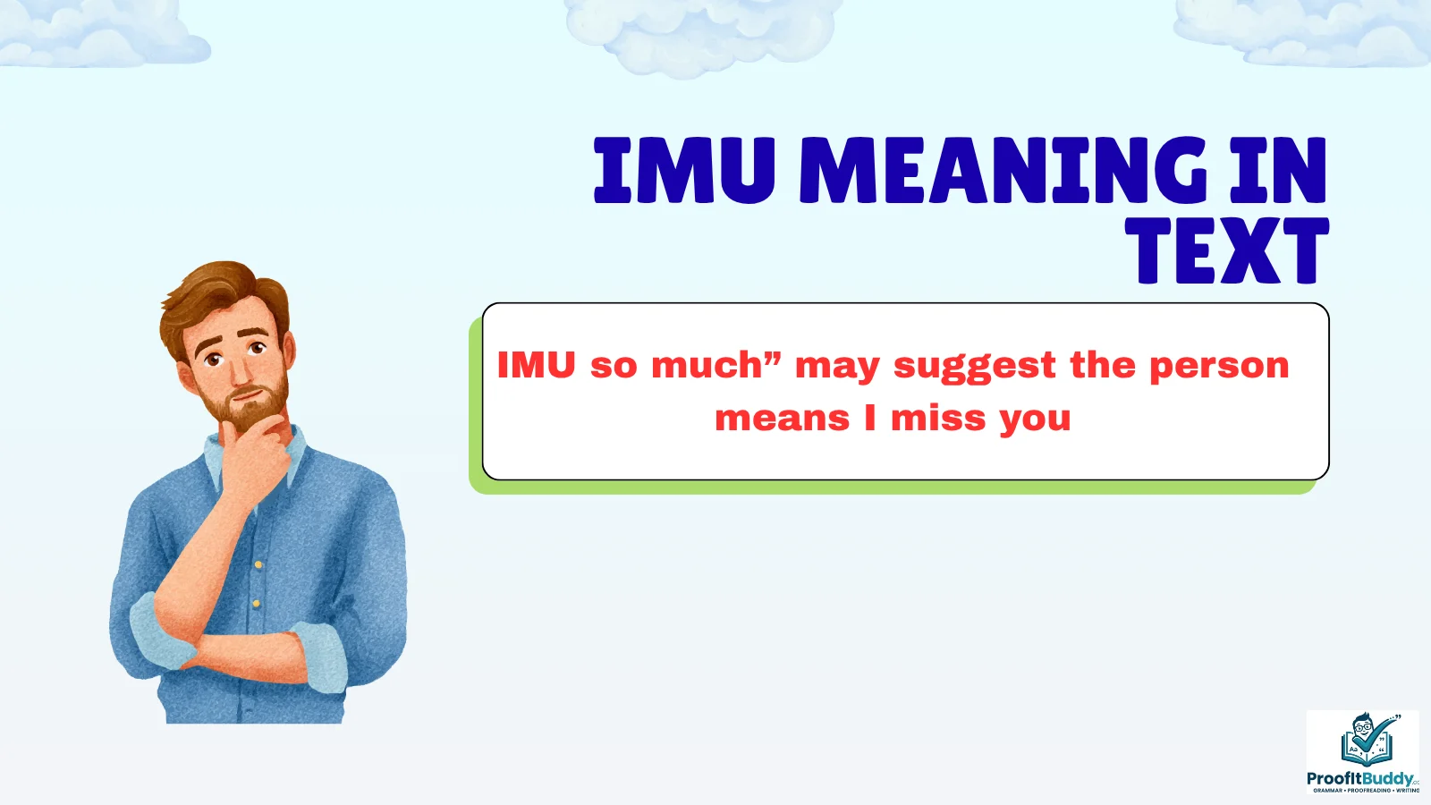 imu meaning in text