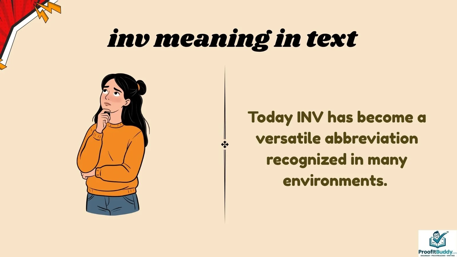 inv meaning in text