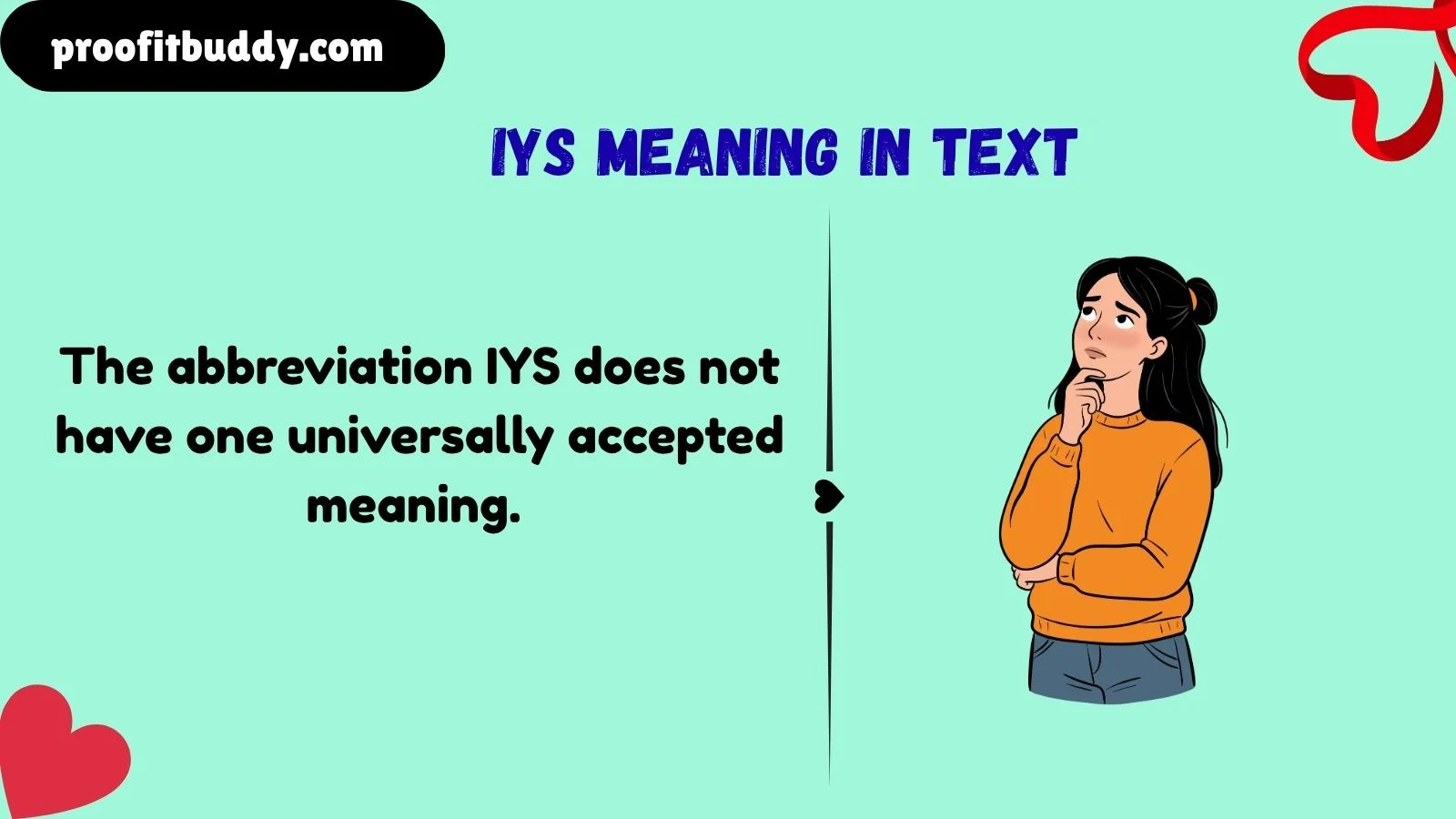 iys meaning in text