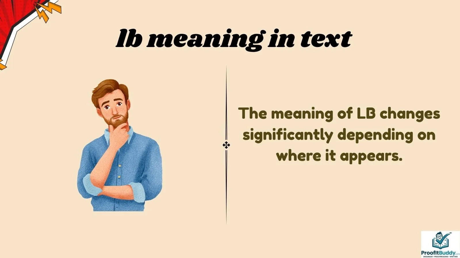lb meaning in text