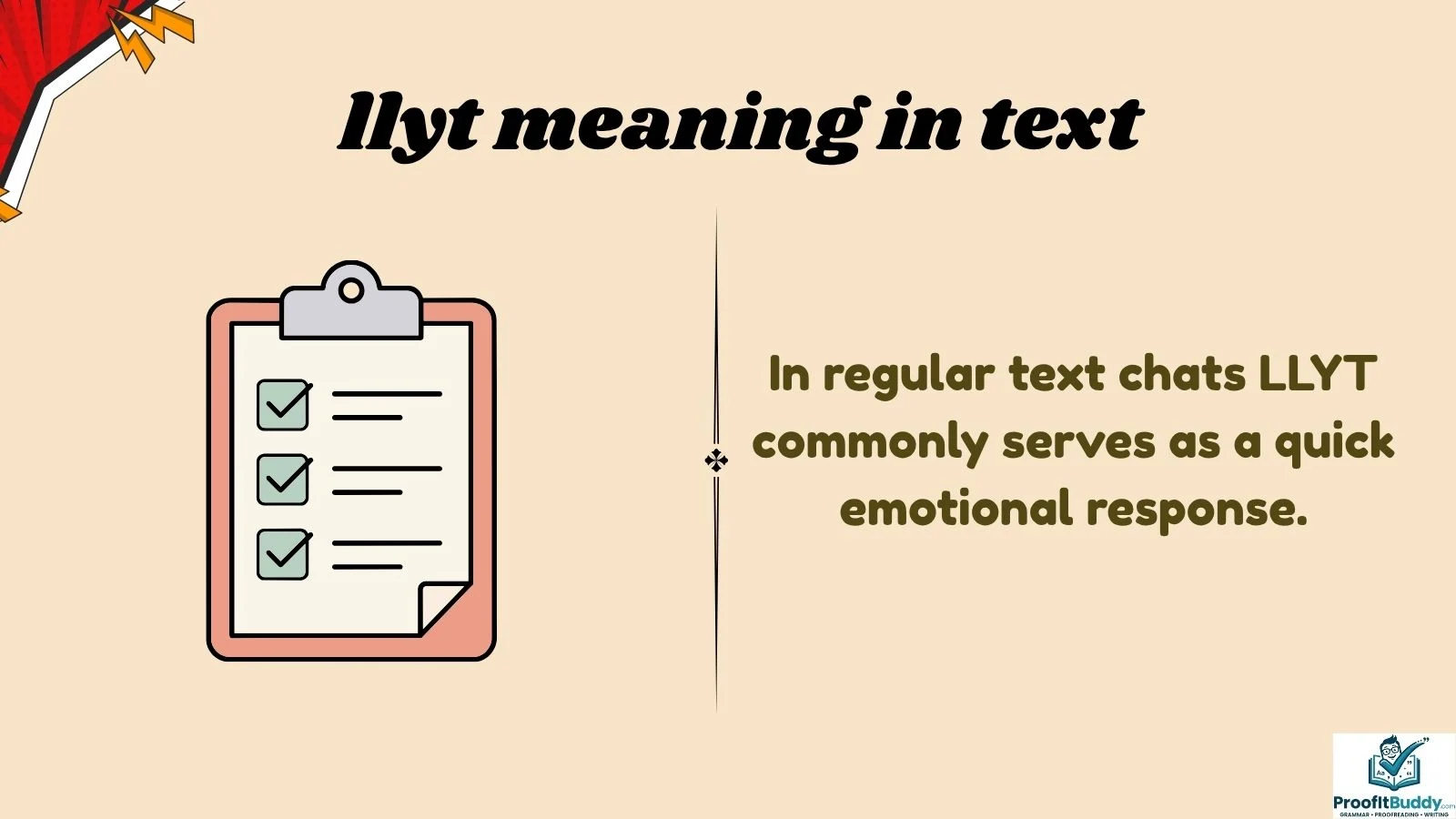 llyt meaning in text