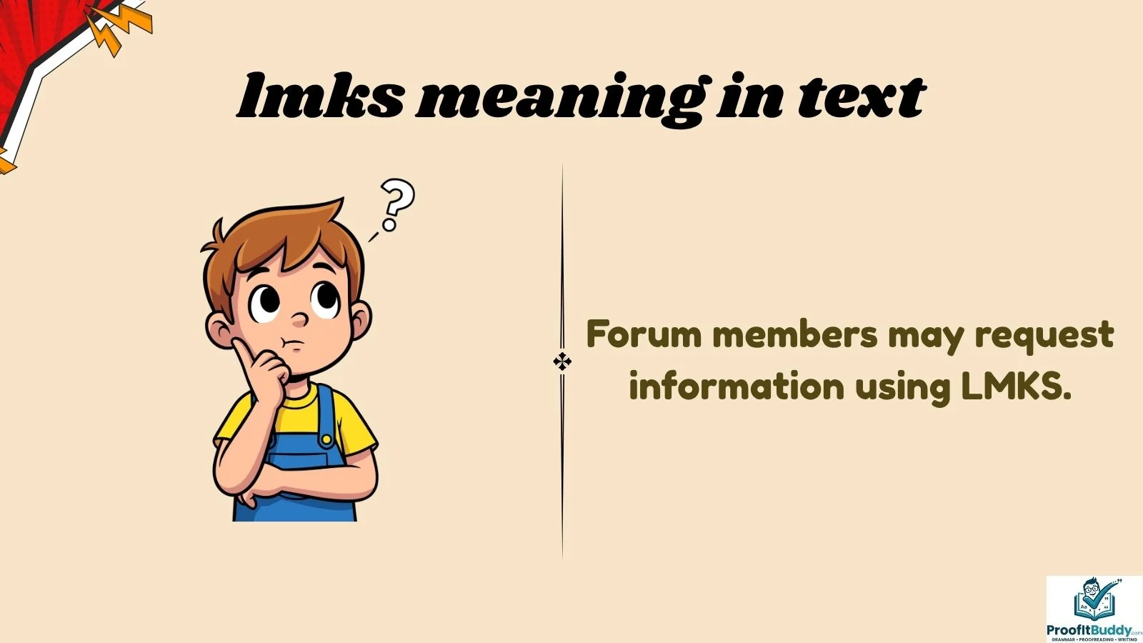 lmks meaning in text