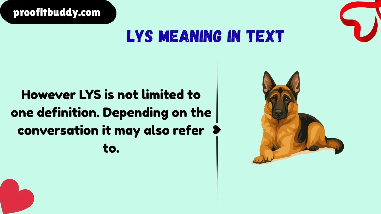 lys meaning in text