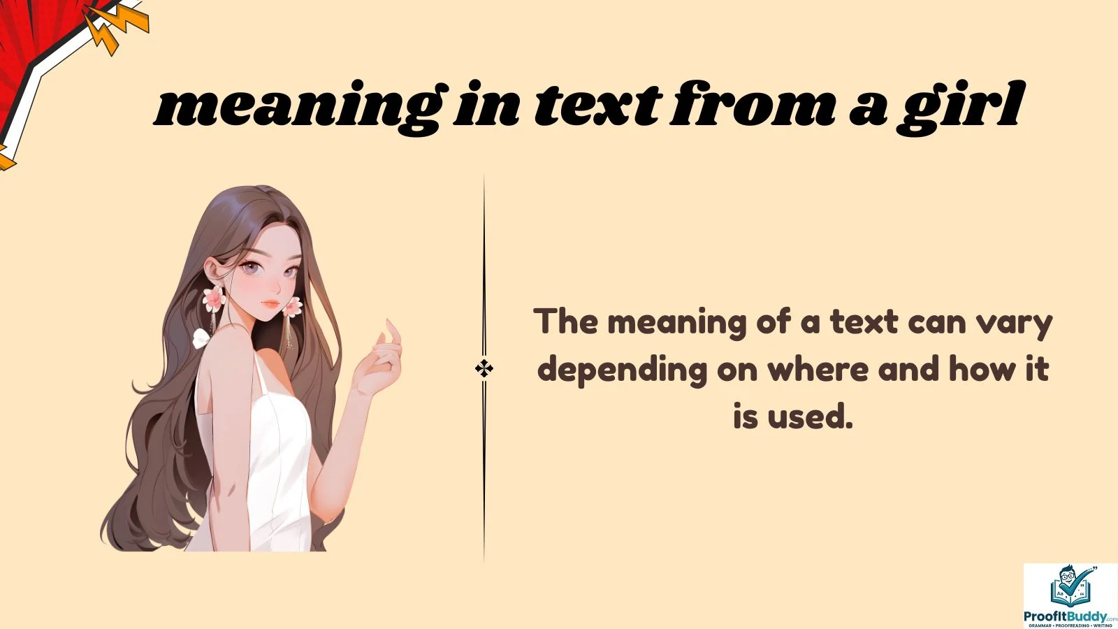 meaning in text from a girl