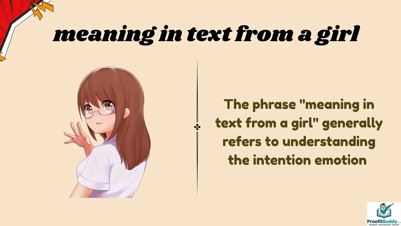 meaning in text from a girl