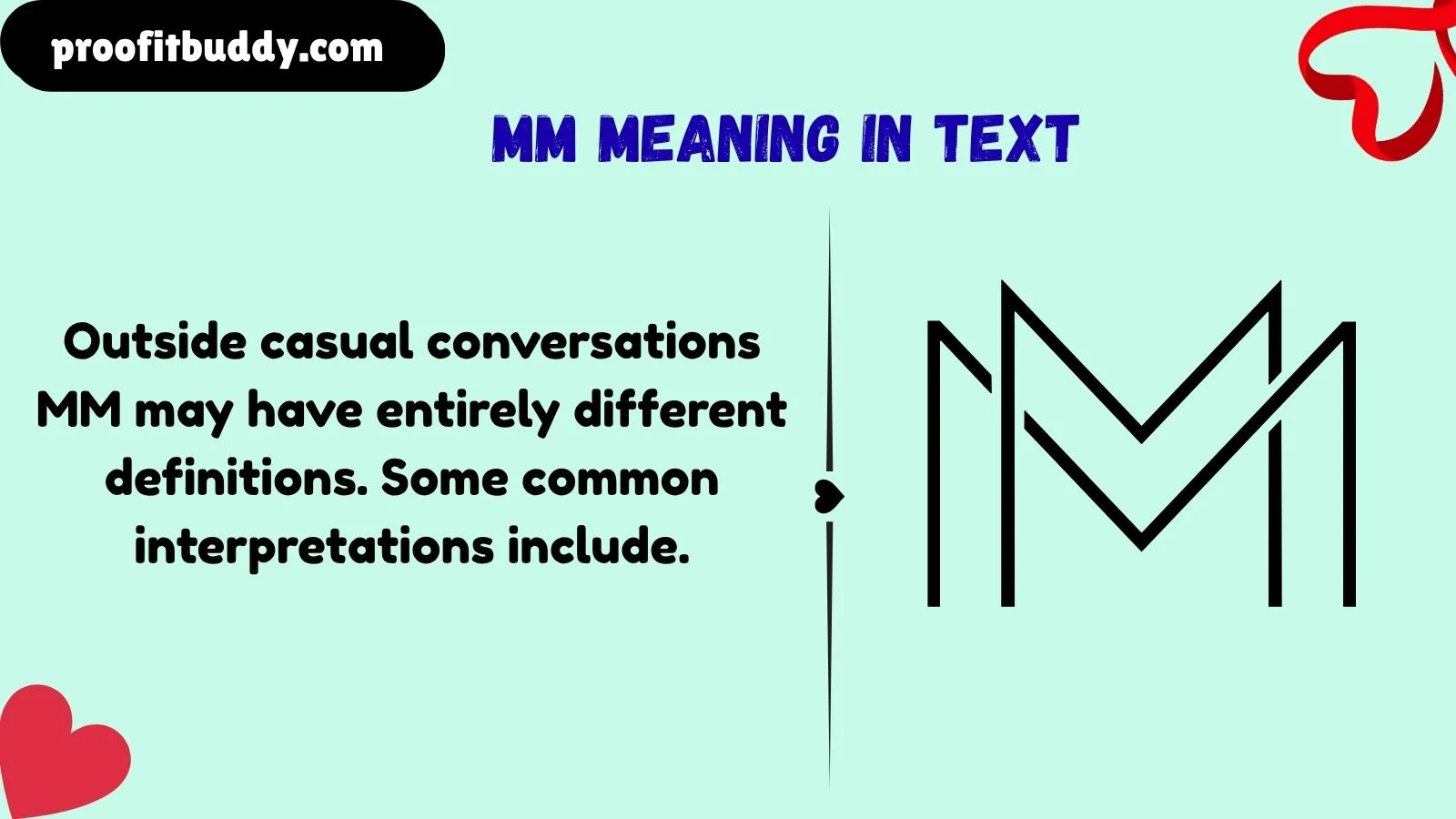 mm meaning in text