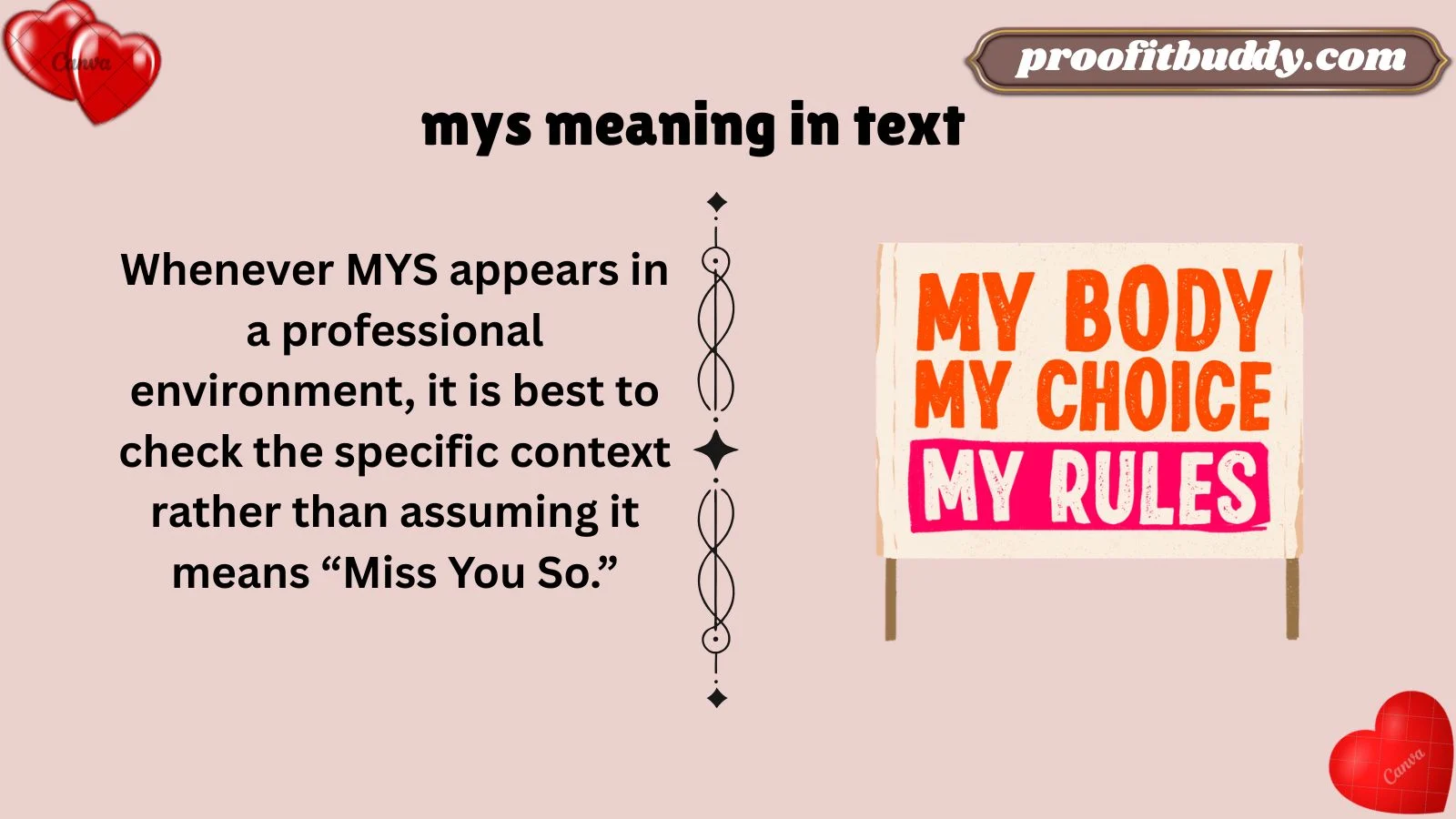 mys meaning in text