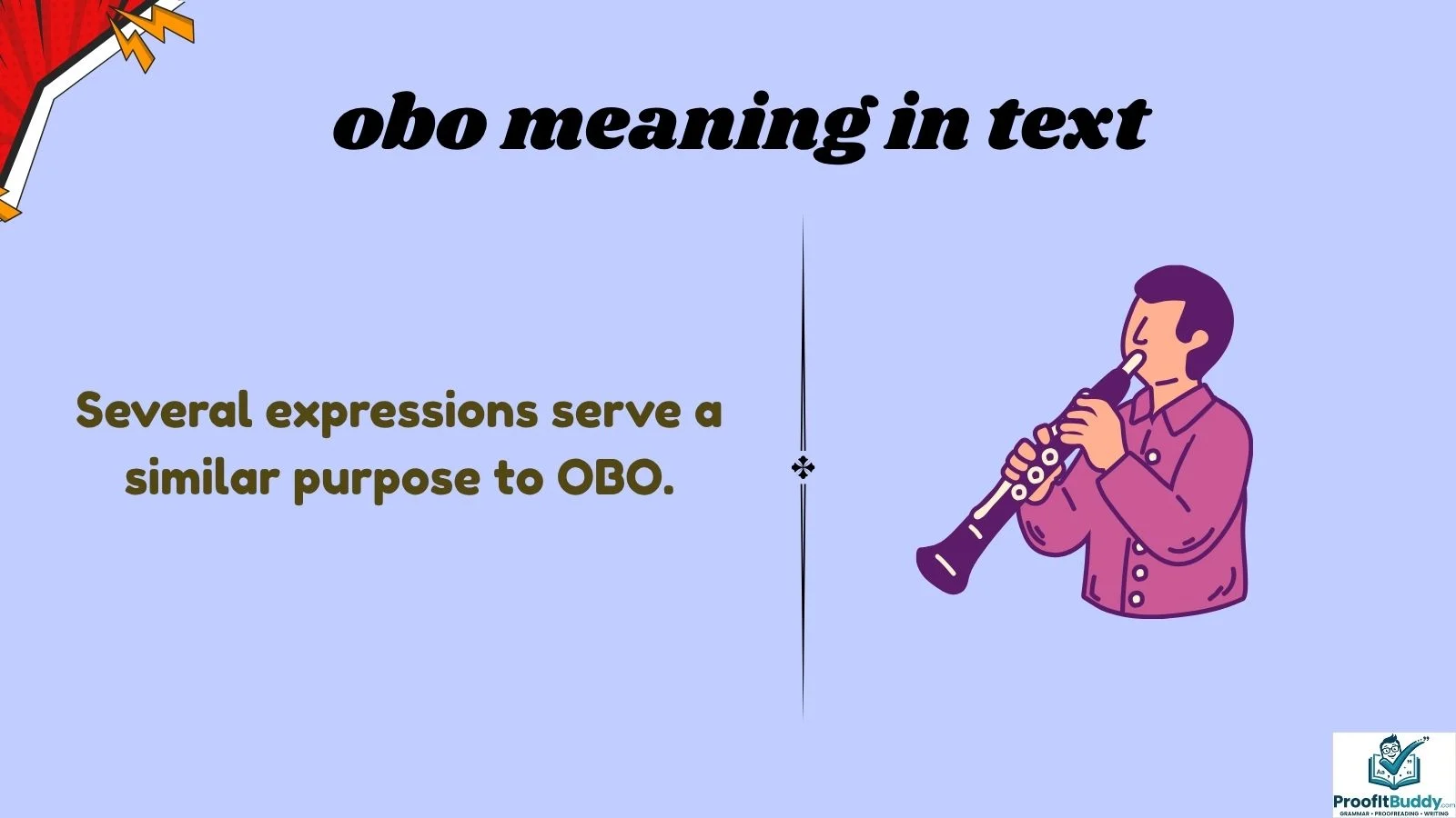 obo meaning in text