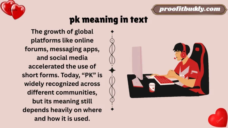 pk meaning in text