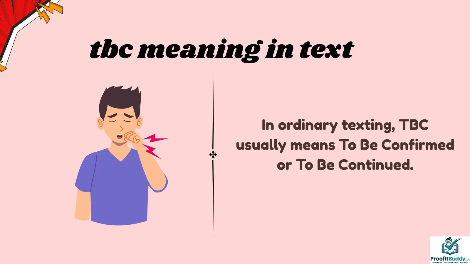 tbc meaning in text