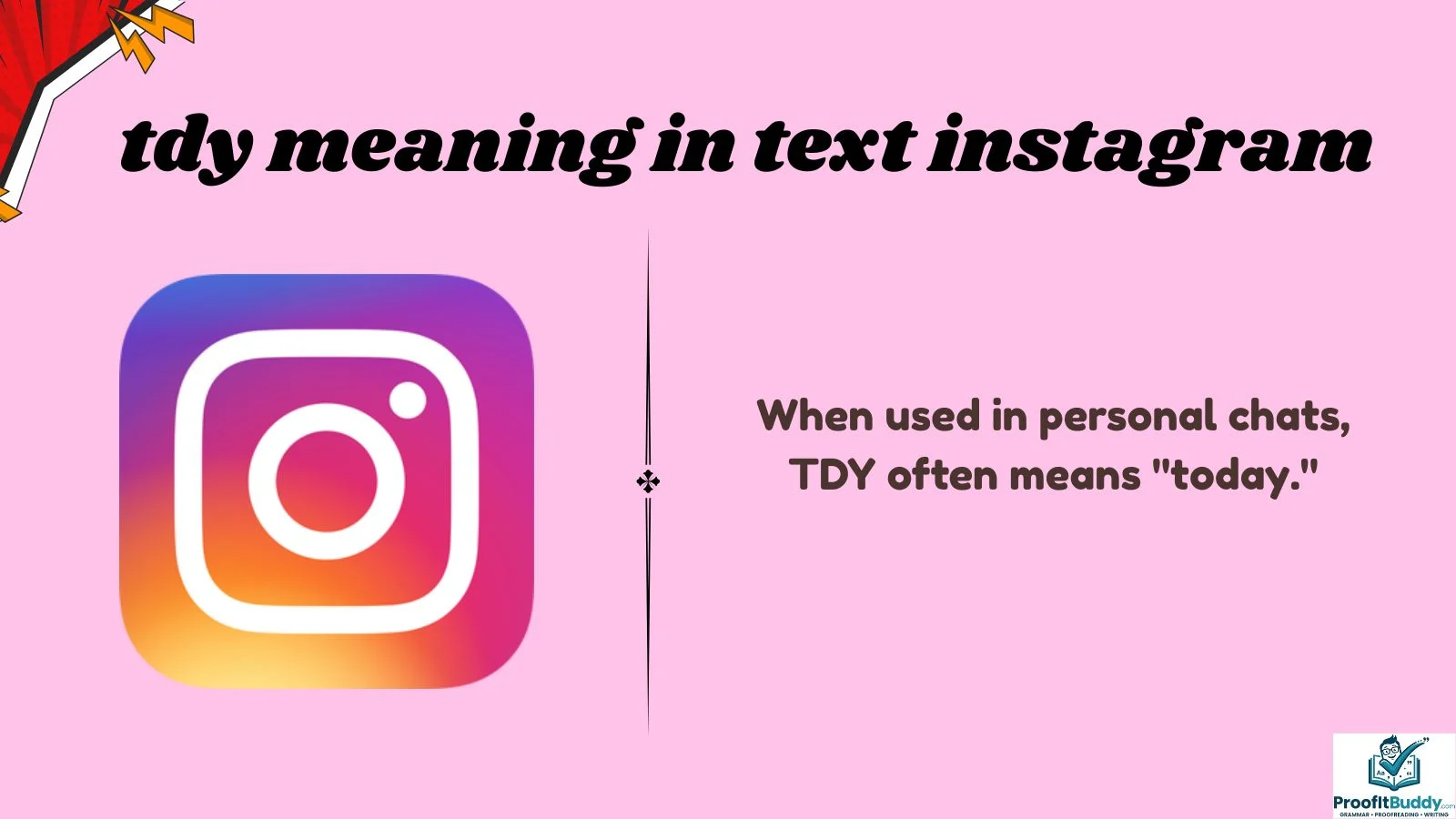 tdy meaning in text instagram