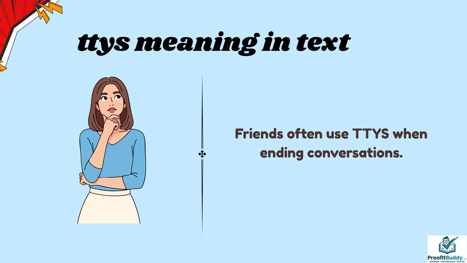 ttys meaning in text