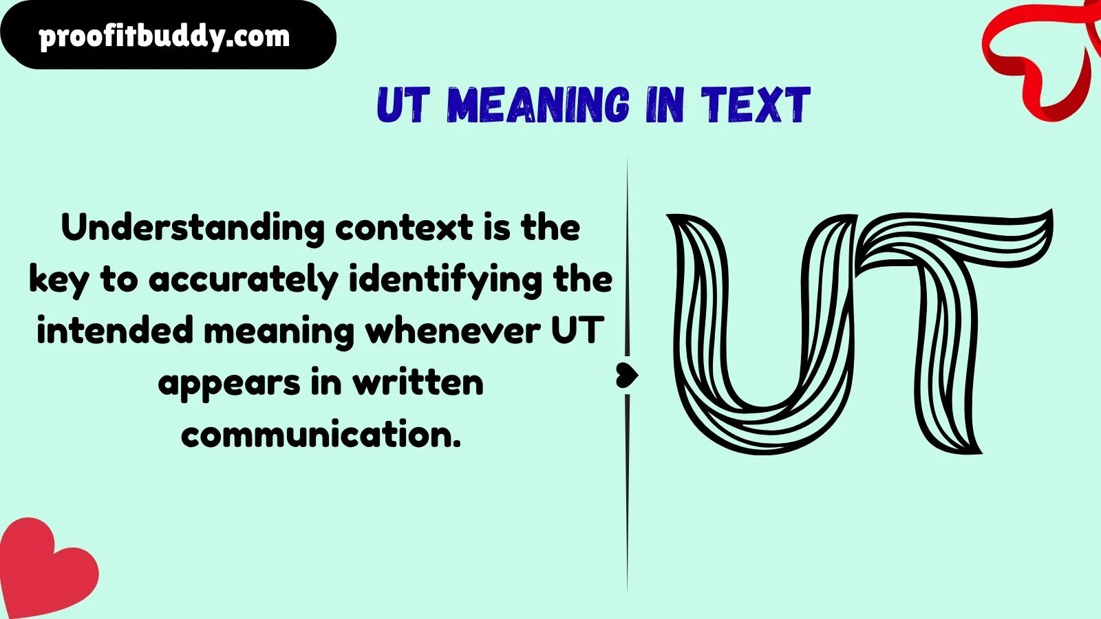 ut meaning in text
