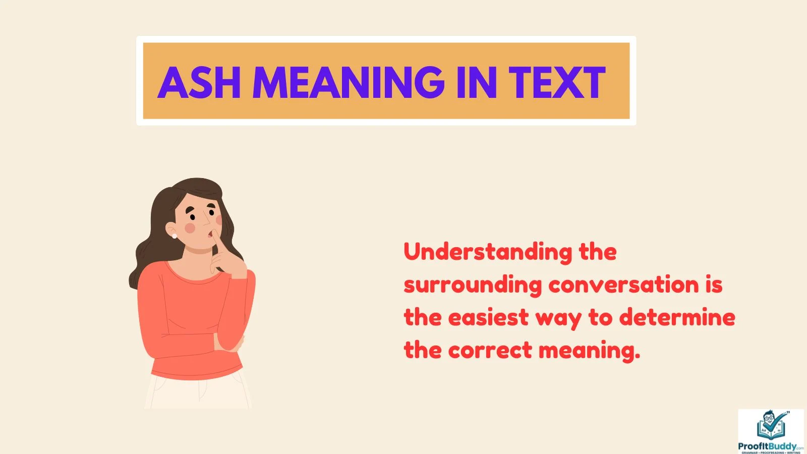 ash meaning in text