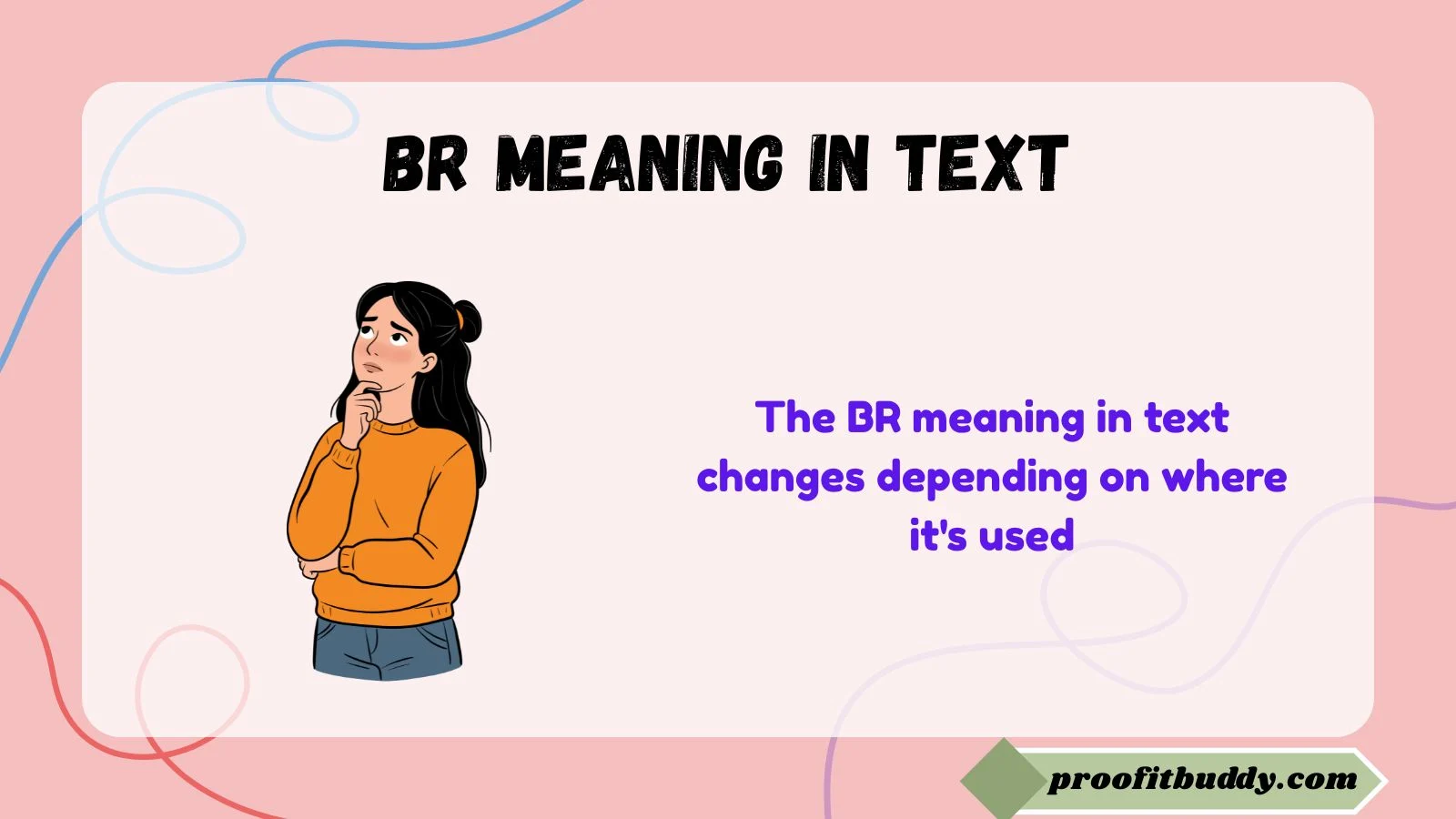 br meaning in text