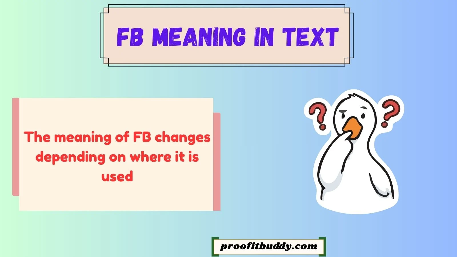fb meaning in text