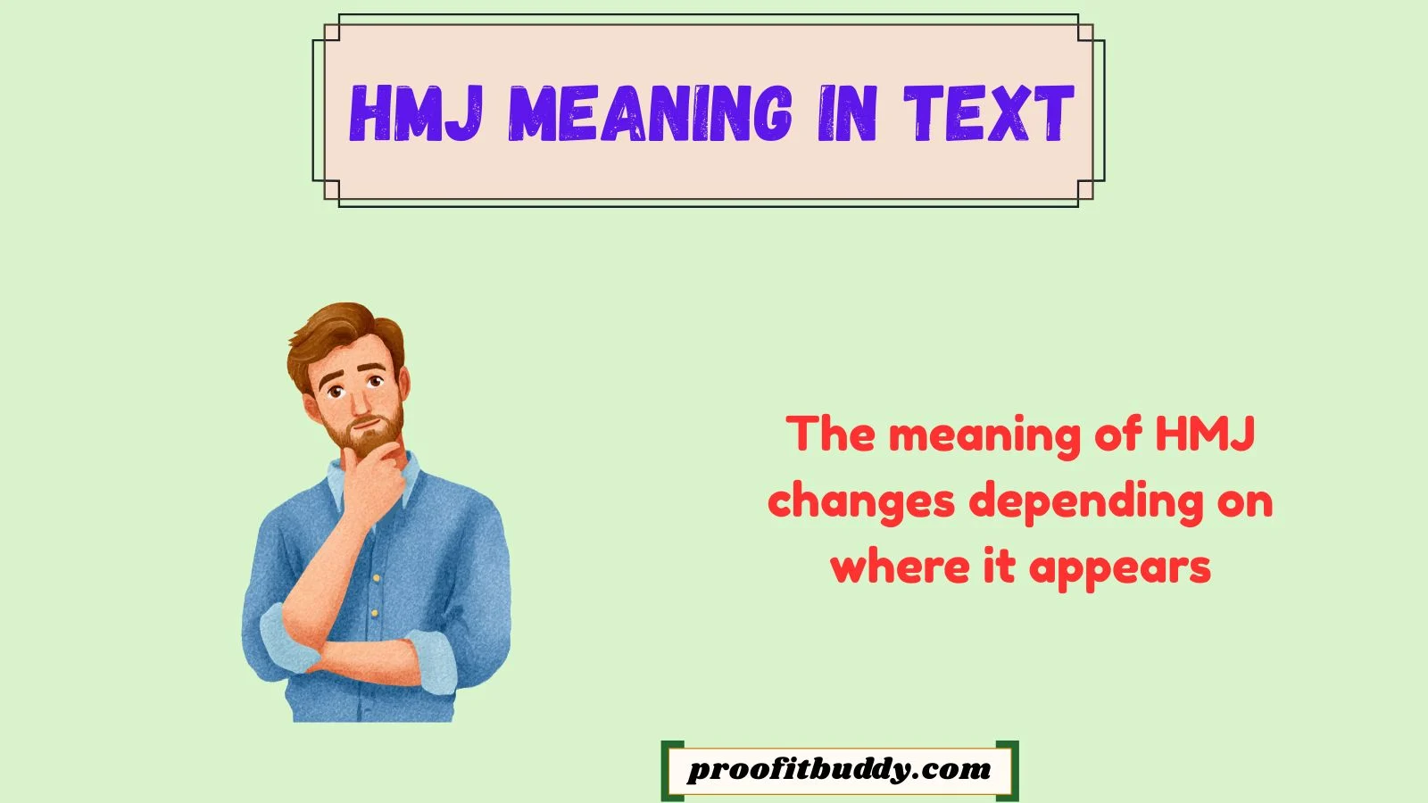 hmj meaning in text