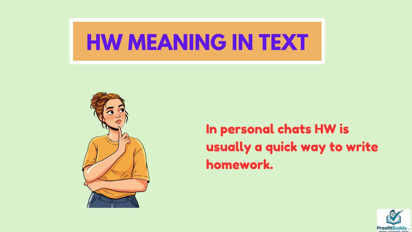 hw meaning in text