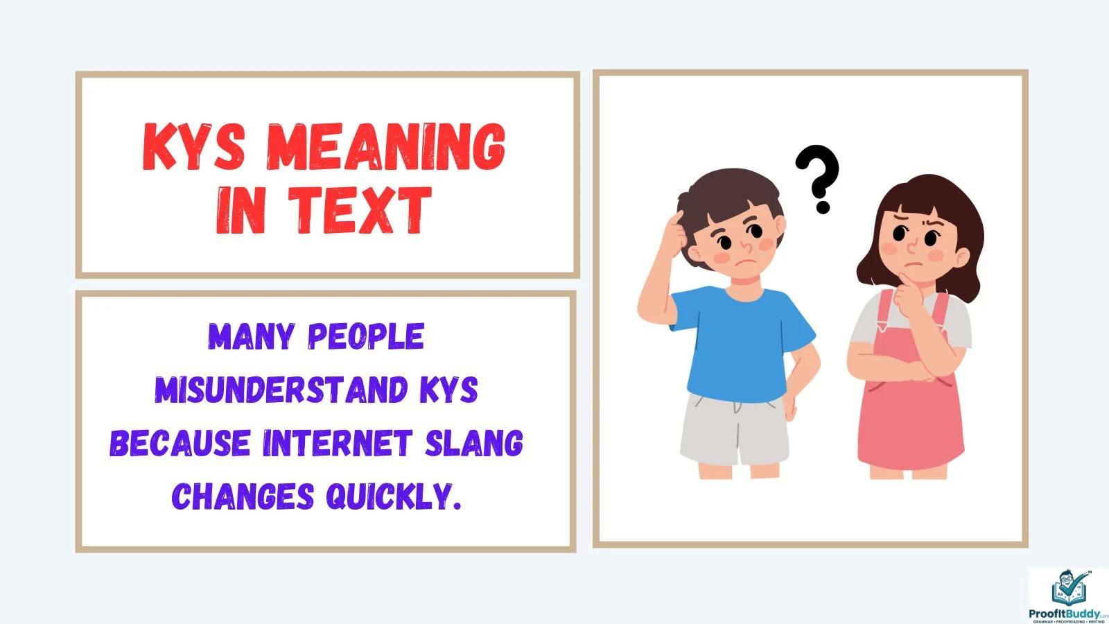kys meaning in text