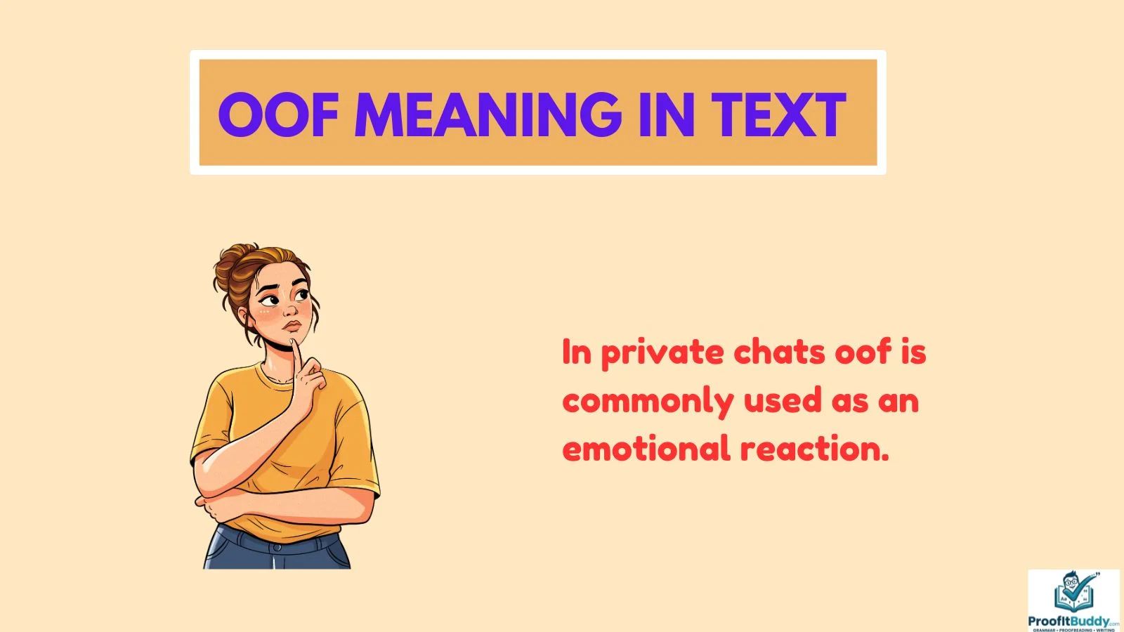 oof meaning in text