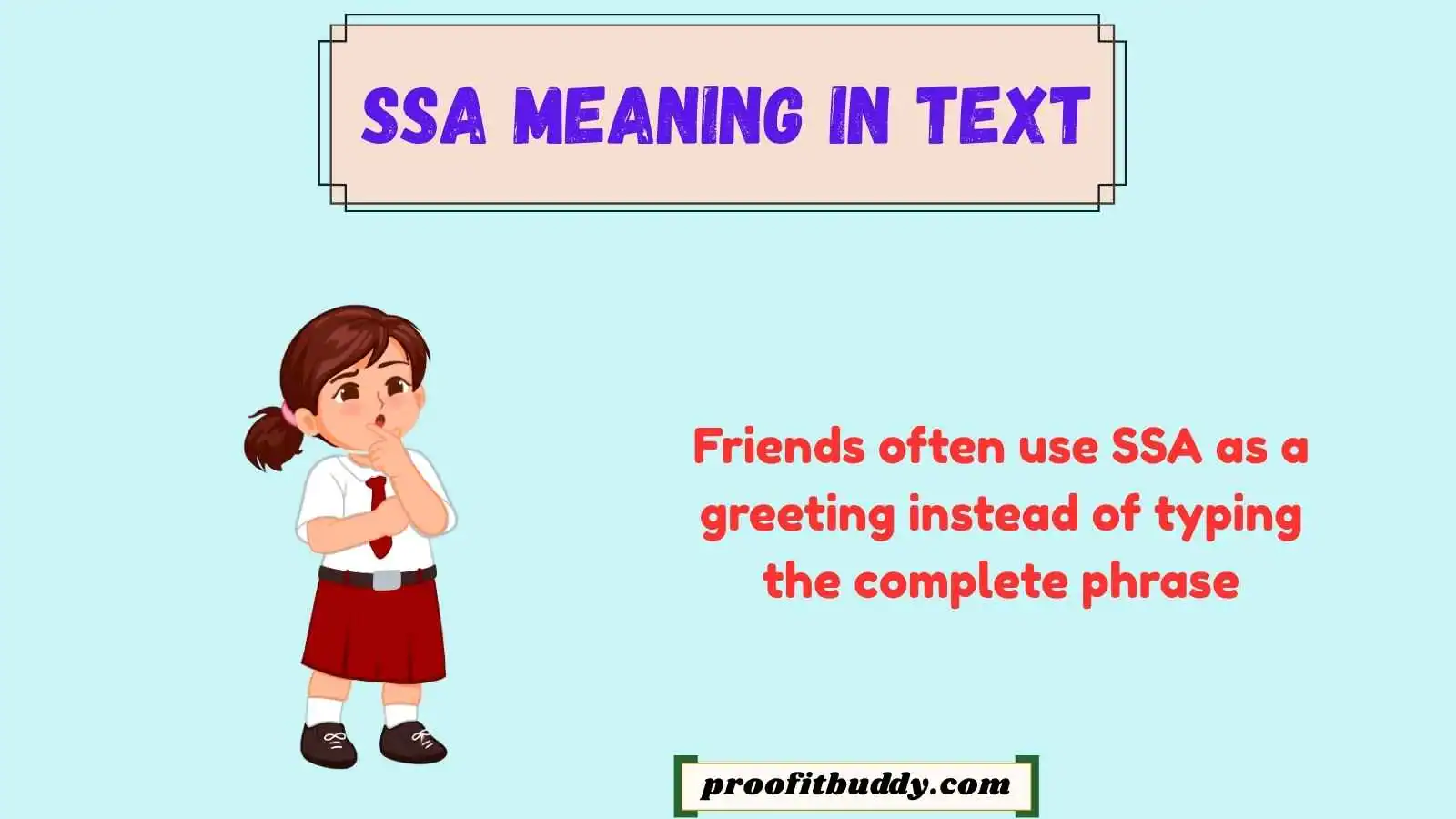 ssa meaning in text