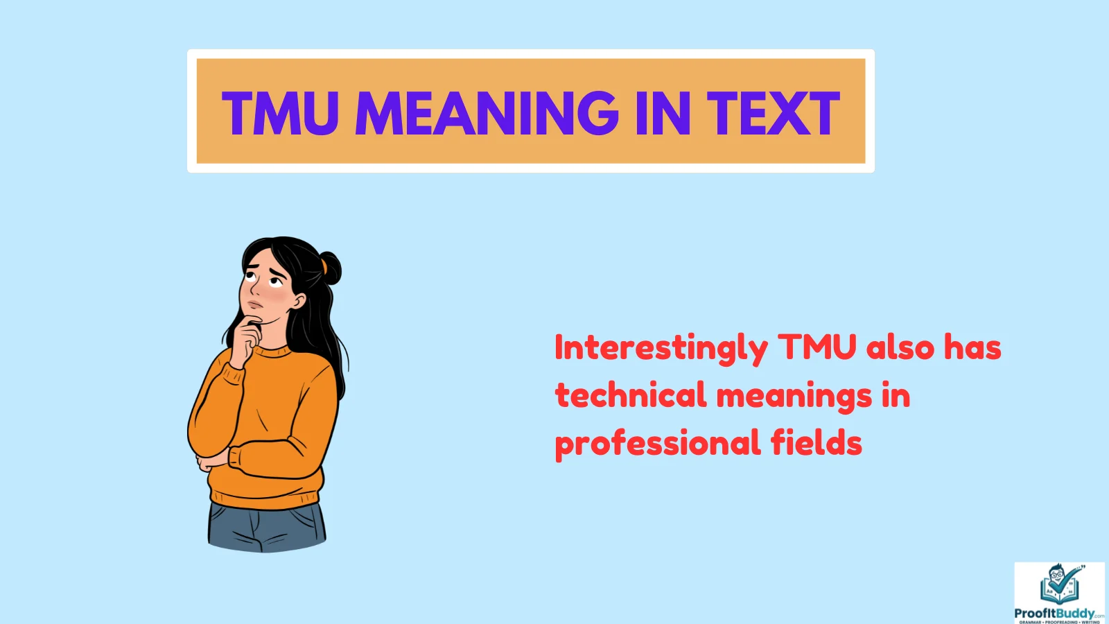 tmu meaning in text