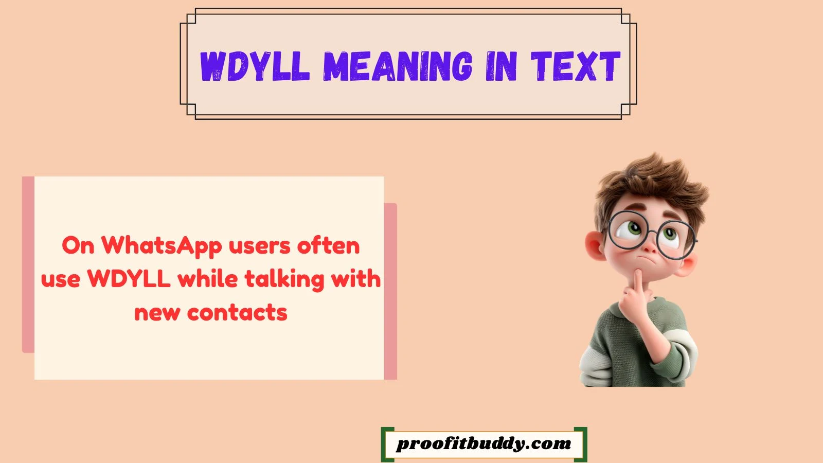 wdyll meaning in text