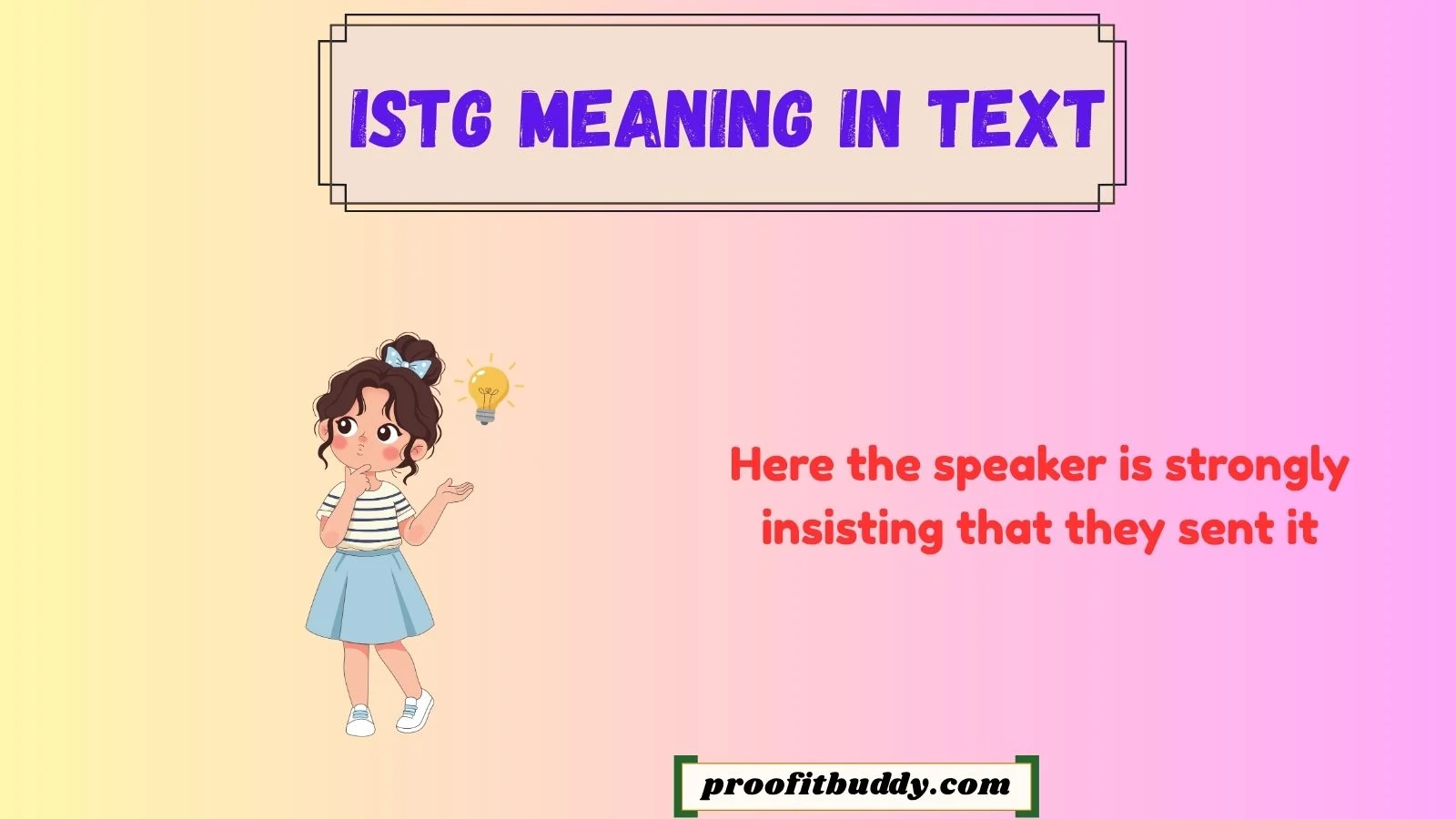istg meaning in text