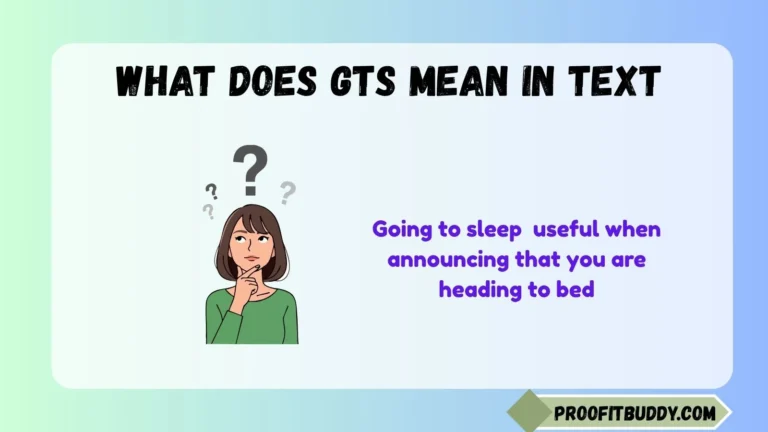 what does gts mean in text